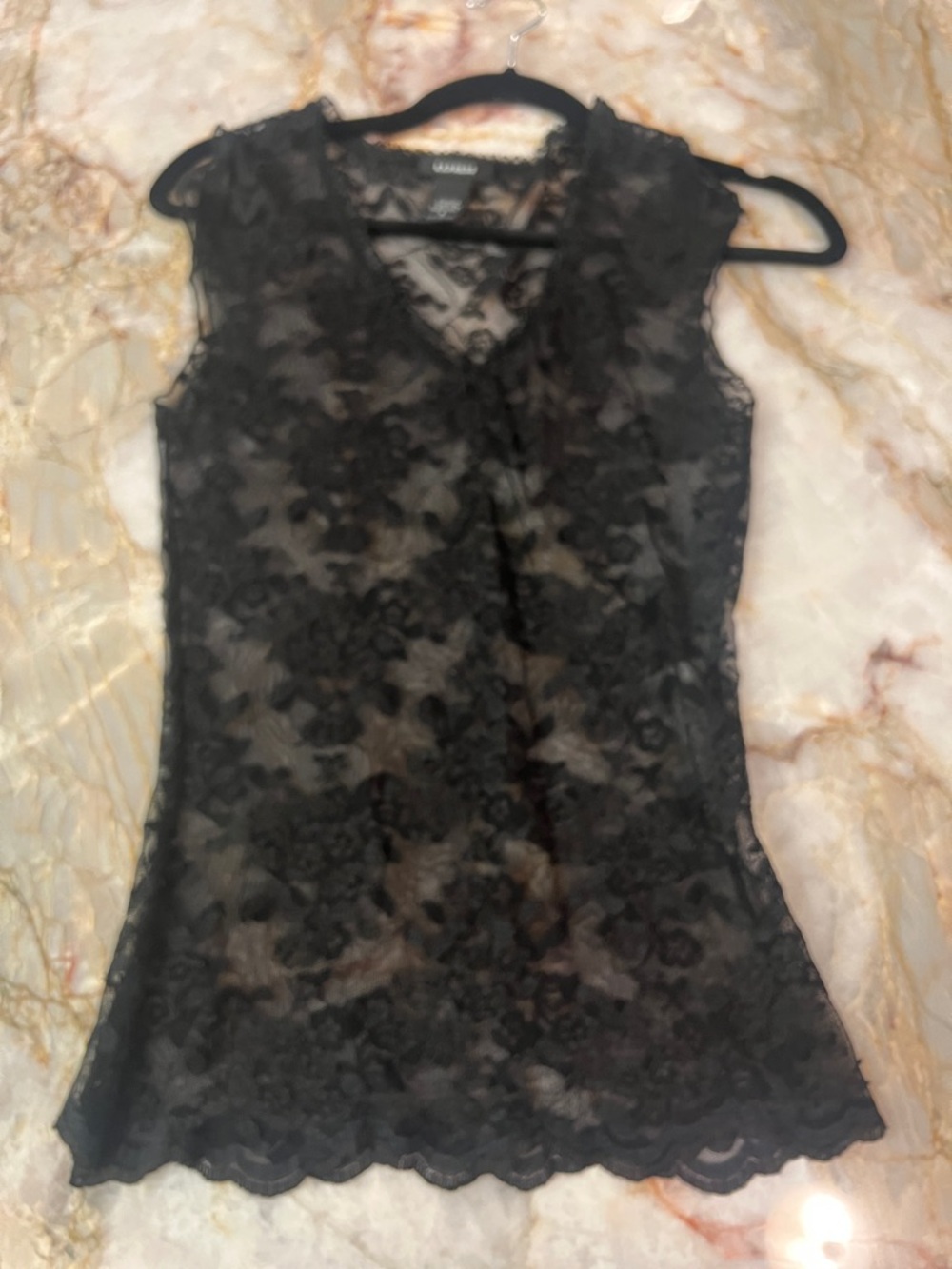 Express Black Floral Lace Sleeveless Camisole